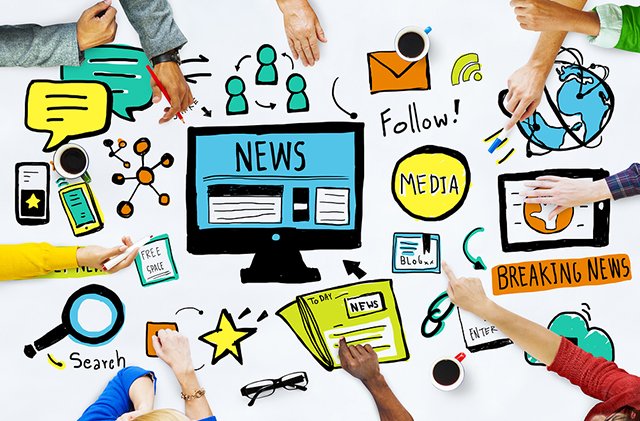News Breaking News Daily News Follow Media Searching Concept